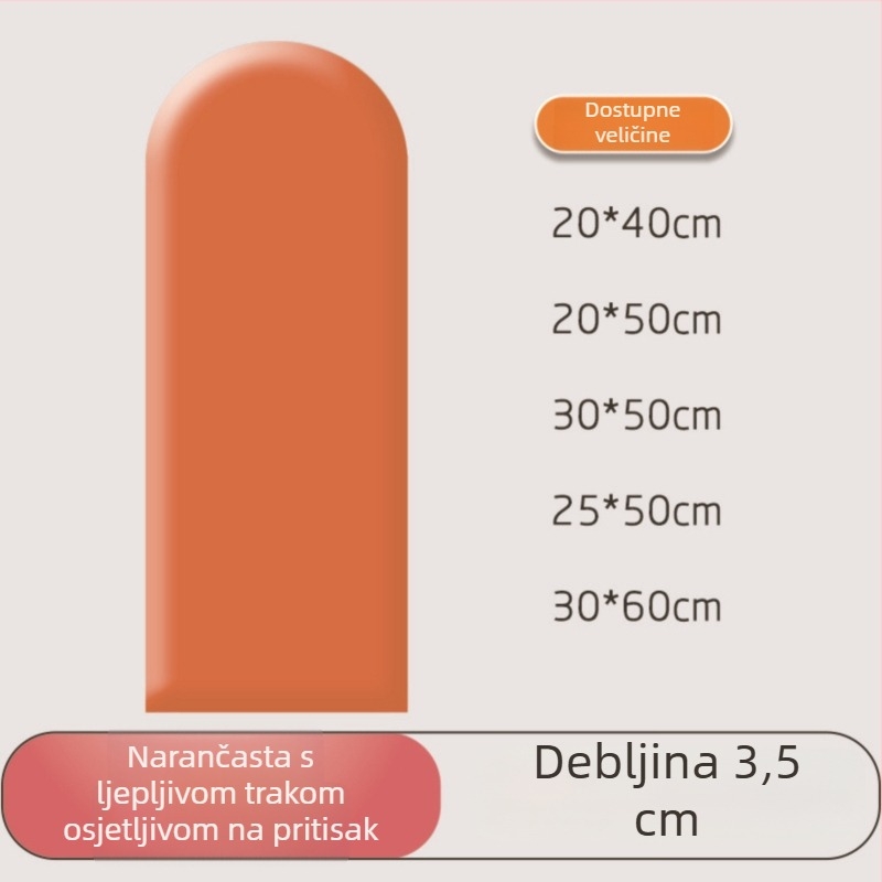PU kožni mekani zidni panel s zaštitom od udara za spavaću sobu i vrtić