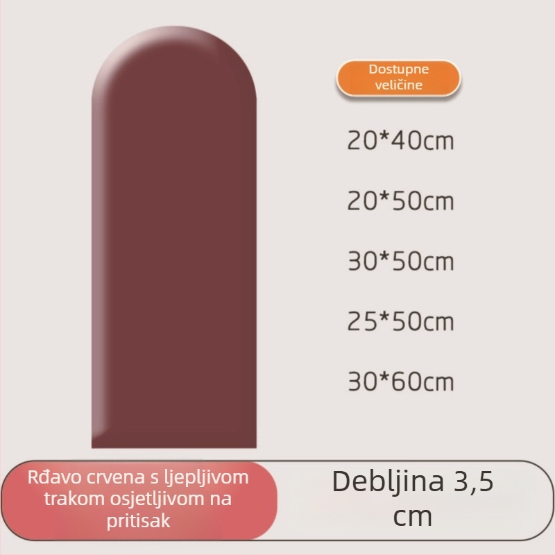PU kožni mekani zidni panel s zaštitom od udara za spavaću sobu i vrtić