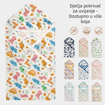 Zavijanje za bebe s kapuljom – jesen/zima, stil spavaće vreće, poliester vlakno