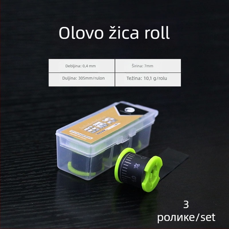 Rola olovnog lista za ribolov - Jimei, elektrolitičko olovo, debeli oblik, za opremu za ribolov