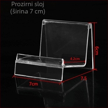 Stalak za izlaganje novčanika i torbica, dvostruki sloj, injekcijsko oblikovanje, gipso kućište, u obliku ljestvice