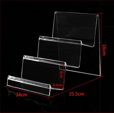 Stalak za izlaganje novčanika i torbica, dvostruki sloj, injekcijsko oblikovanje, gipso kućište, u obliku ljestvice