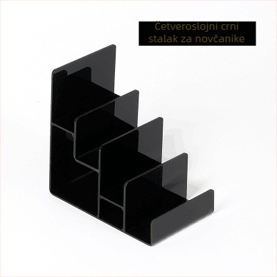 Stalak za izlaganje novčanika i torbica, dvostruki sloj, injekcijsko oblikovanje, gipso kućište, u obliku ljestvice