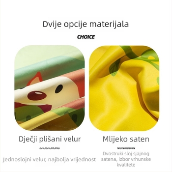 Traka za kraj kreveta za dječju sobu, karikatura uzorak, poliester, hotelski stil