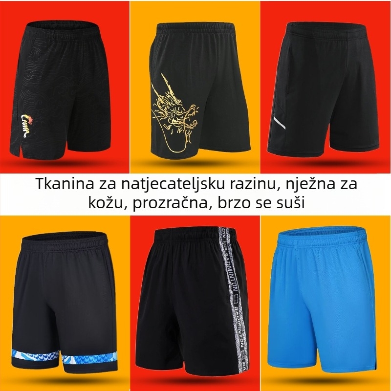 Profesionalne kratke hlačice za stolni tenis, unisex, brzo sušeće, za tenis i badminton, novi dizajn