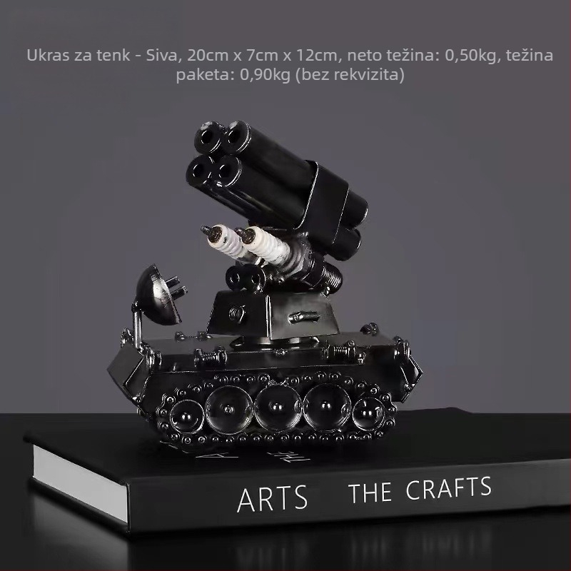 Industrijski stil metalni model motocikla – ukras za dnevni boravak; završna obrada: elektroplatiranje; bez prilagođavanja