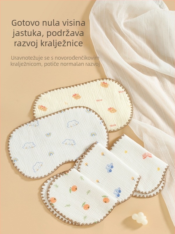 Dječji oblačni jastuk, 100% pamuk, korejski stil, za novorođenčad (0–12 mjeseci)