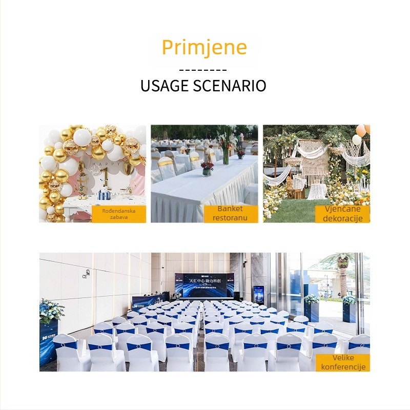 Stolni runner sa satenskim sjajem | Poliester 95% / 5% drugih vlakana | Jednobojni uzorak | Mogućnost prilagodbe