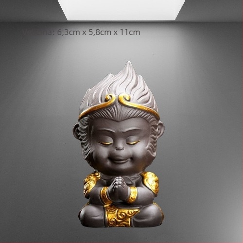 Set Tea Pet od pijeska gline, retro stil, premium kvaliteta, s žabom, Pixiu, Sun Wukong i drakom Kornjača