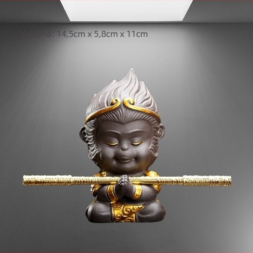 Set Tea Pet od pijeska gline, retro stil, premium kvaliteta, s žabom, Pixiu, Sun Wukong i drakom Kornjača