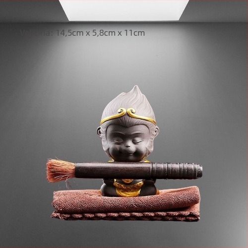 Set Tea Pet od pijeska gline, retro stil, premium kvaliteta, s žabom, Pixiu, Sun Wukong i drakom Kornjača