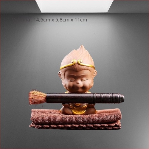 Set Tea Pet od pijeska gline, retro stil, premium kvaliteta, s žabom, Pixiu, Sun Wukong i drakom Kornjača