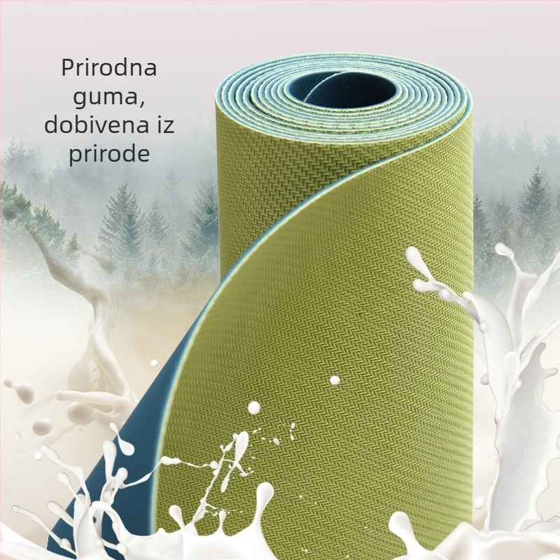 PU joga prostirka s ručnikom, protuklizna, sklopiva, prijenosna, za kućnu upotrebu, 185x68 cm, 1,5 mm