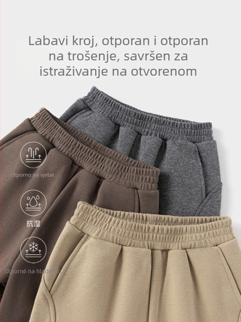 Dječje hlače od pamuka, svestran stil, srednji pojas s elastikom, karikatura print