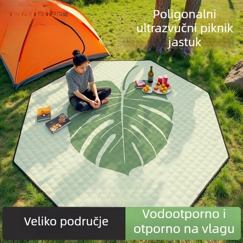 Osmouga kamping podloga za šator, od poliestera, protuklizna i protiv vlage, za 4–6 osoba
