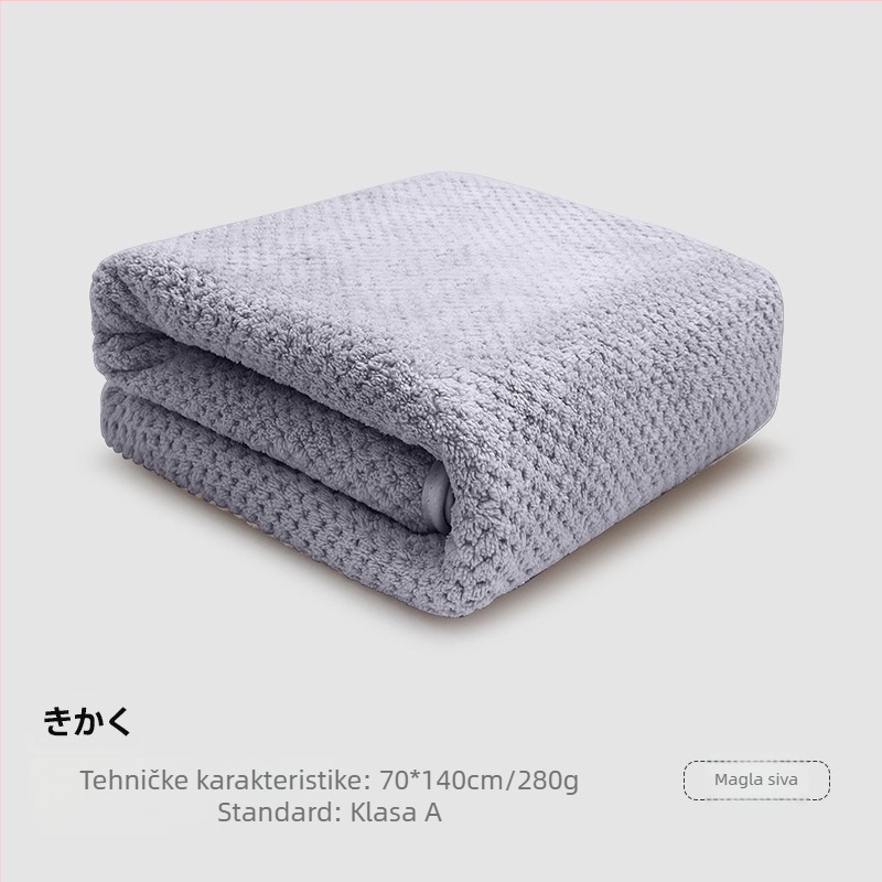 Koral velur kupaonski ručnik za odrasle — poliesterska vlakna, 150d Jacquard, Jacquard tkanina