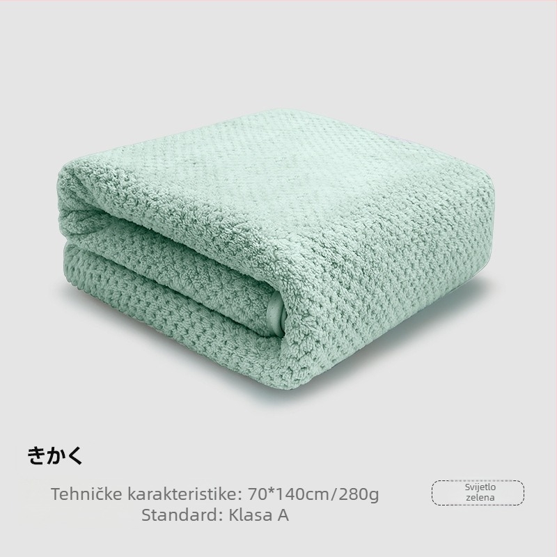 Koral velur kupaonski ručnik za odrasle — poliesterska vlakna, 150d Jacquard, Jacquard tkanina