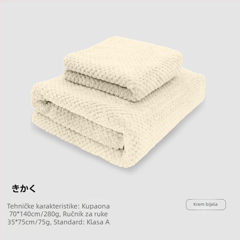 Koral velur kupaonski ručnik za odrasle — poliesterska vlakna, 150d Jacquard, Jacquard tkanina