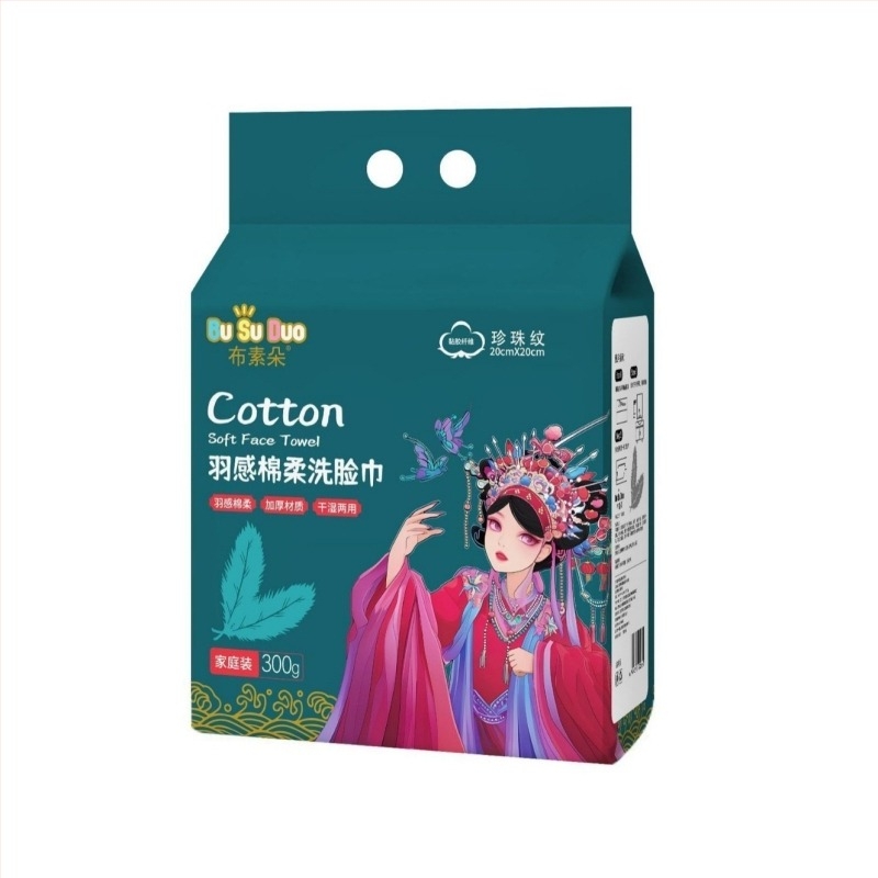 Busuduo Vješena maramica za čišćenje lica, zidni dizajn, kućna upotreba, netkani materijal, izvlačni dizajn