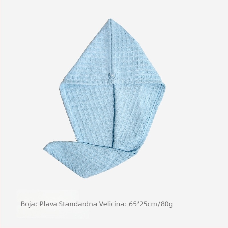 Kapa za sušenje kose od mikrovlakana s jacquard uzorkom wafla, 120–139 g