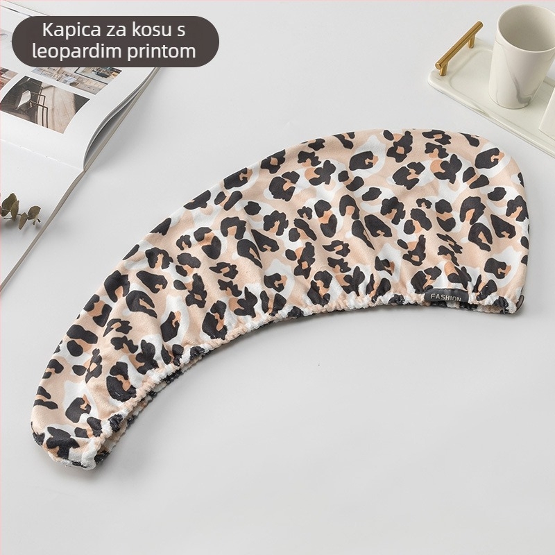 Kapa za sušenje kose od mikrovlakana s jacquard uzorkom wafla, 120–139 g
