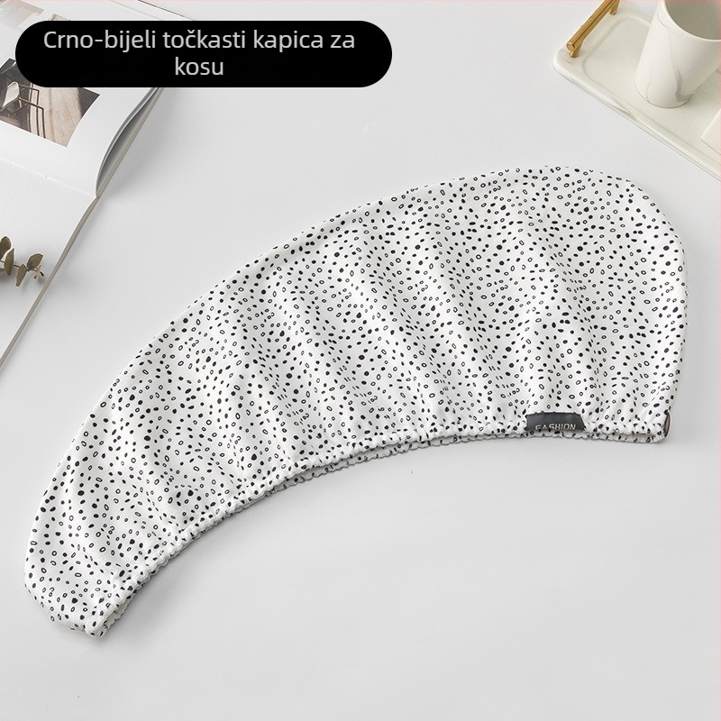 Kapa za sušenje kose od mikrovlakana s jacquard uzorkom wafla, 120–139 g