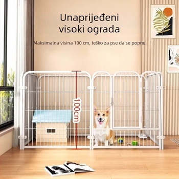 Kavez za pse od nehrđajućeg čelika za unutarnju uporabu