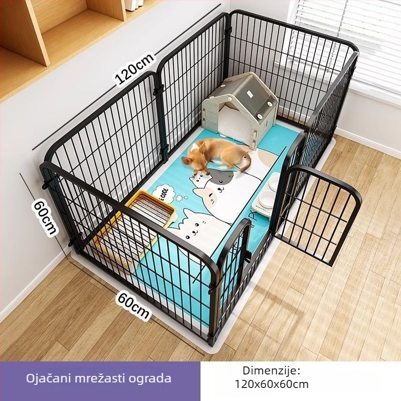 Kavez za pse od nehrđajućeg čelika za unutarnju uporabu