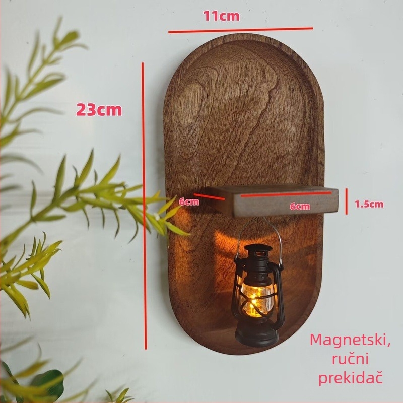Drveni zidni ukras za kupaonicu – dekor, viseća vaza, svjež stil
