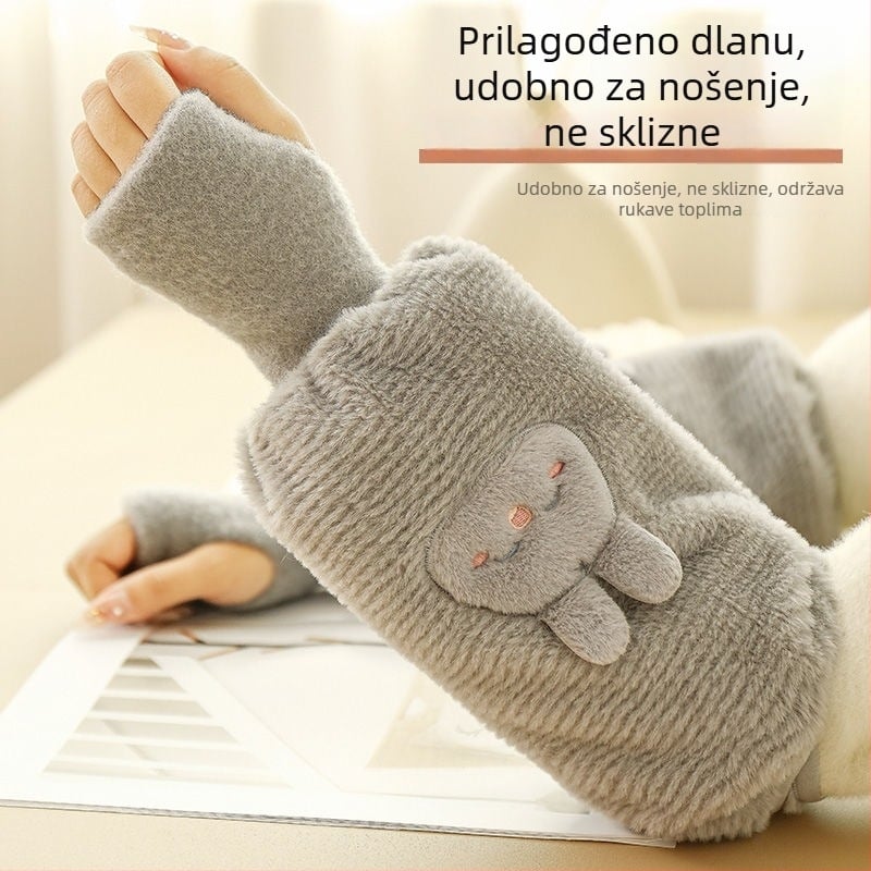 Dvojina rukavice i zaštita podlaktice – toplina i otpornost na prljavštinu, mat završna obrada, originalni dizajn, Warm Fish, za osobe starije od 13 godina