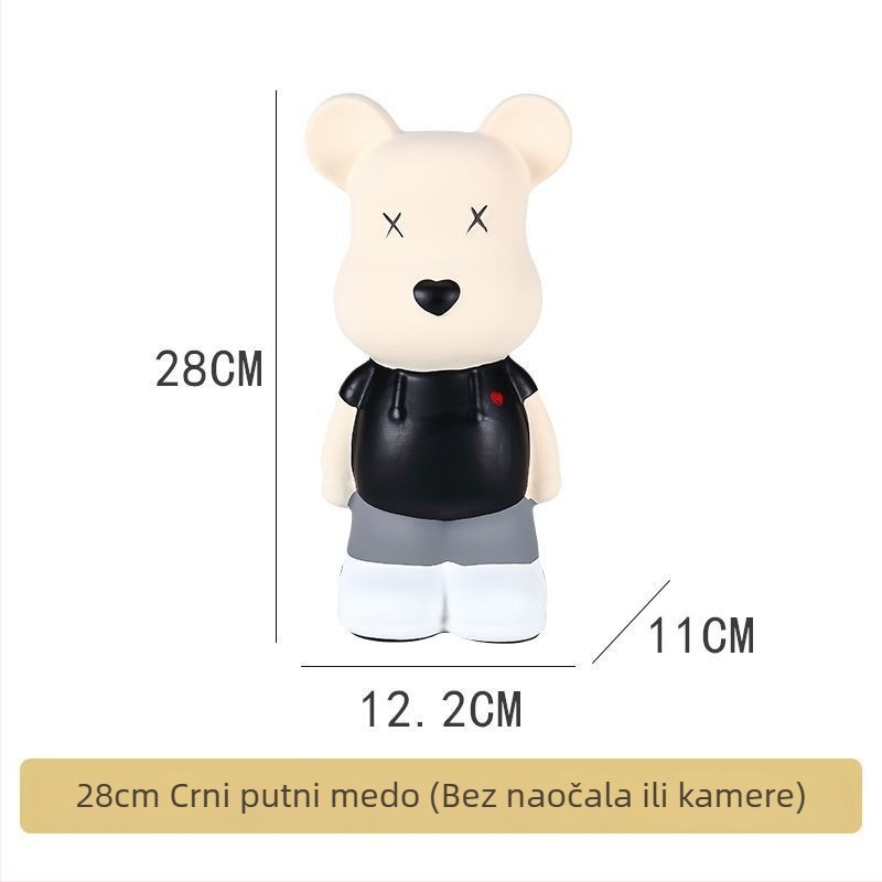 Keramička figura medvjeda, nordijskog stila (Materijal: keramika; Poklon: osobni; Prigode: Božić, Rođendan)