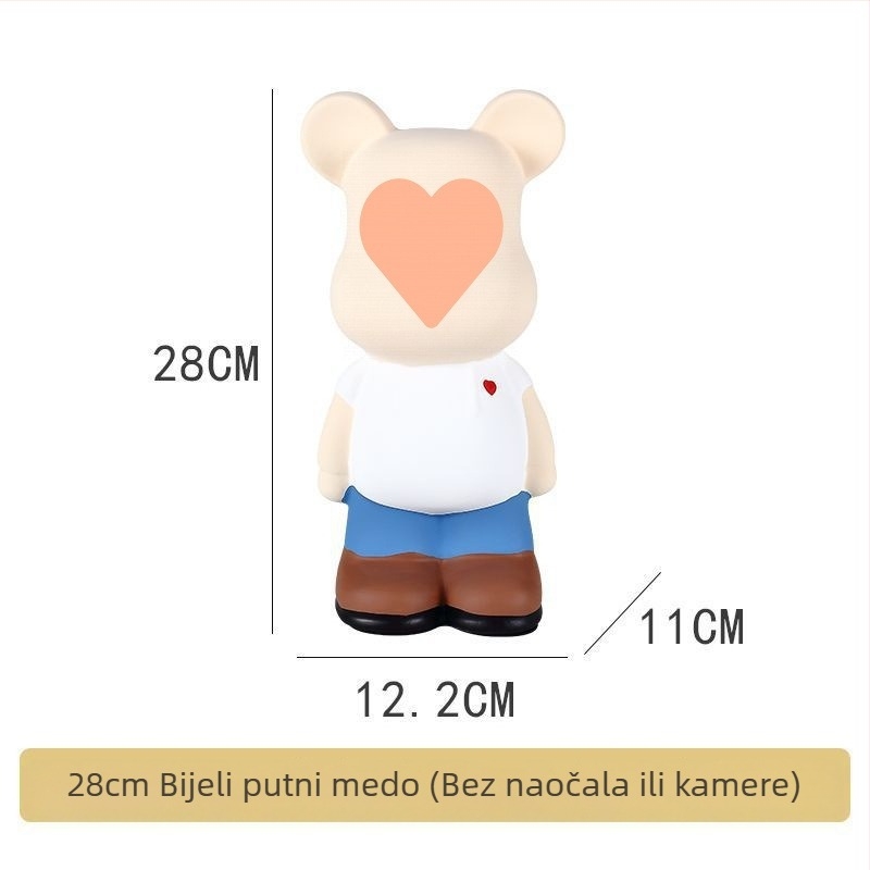 Keramička figura medvjeda, nordijskog stila (Materijal: keramika; Poklon: osobni; Prigode: Božić, Rođendan)