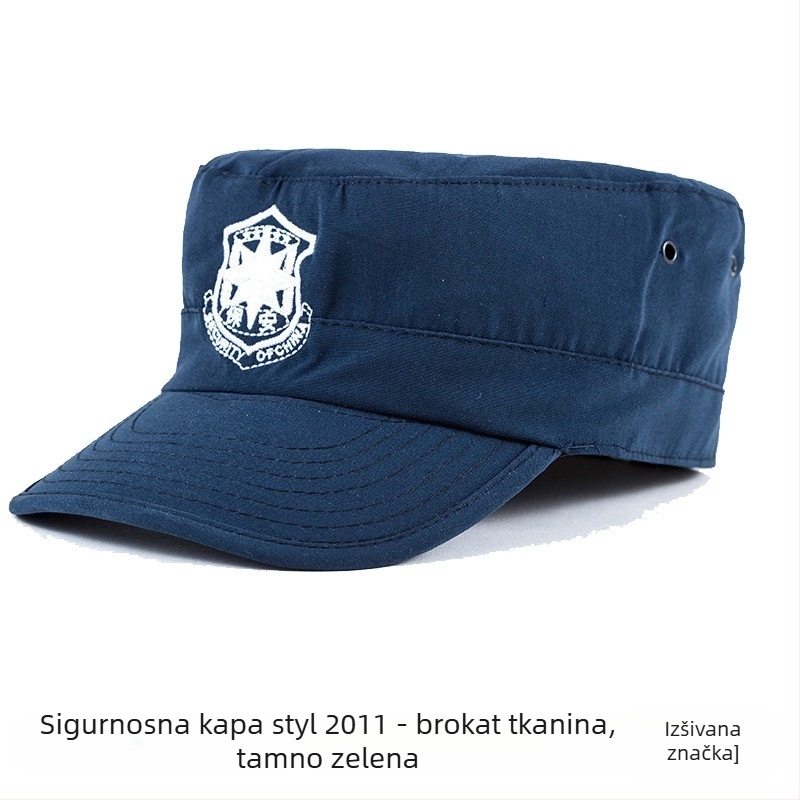 Sigurna kapa s kupolom – unisex, vuneni/filc materijal, twill tkanina, jednobojna, izšivena