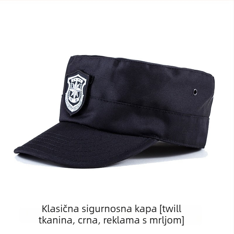 Sigurna kapa s kupolom – unisex, vuneni/filc materijal, twill tkanina, jednobojna, izšivena