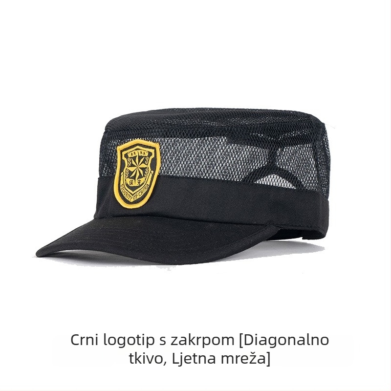 Sigurna kapa s kupolom – unisex, vuneni/filc materijal, twill tkanina, jednobojna, izšivena