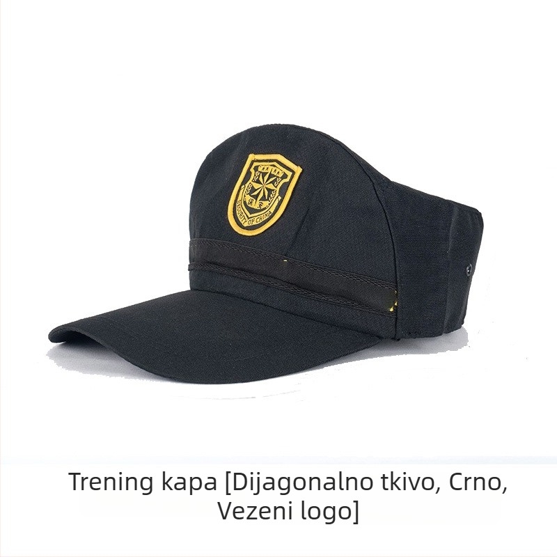 Sigurna kapa s kupolom – unisex, vuneni/filc materijal, twill tkanina, jednobojna, izšivena
