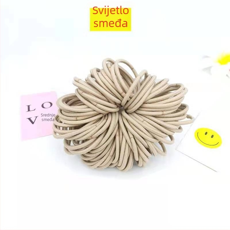 Gumica za kosu - visoka elastičnost, ručna izrada, originalni dizajn, poliester vlakno