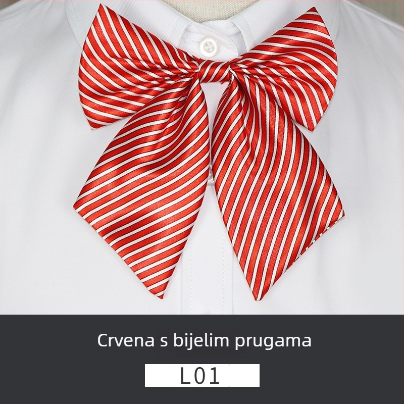Ženska mašna za ovratnik s cvijetom, poliester, korejski stil, oblik mašne, ispisano