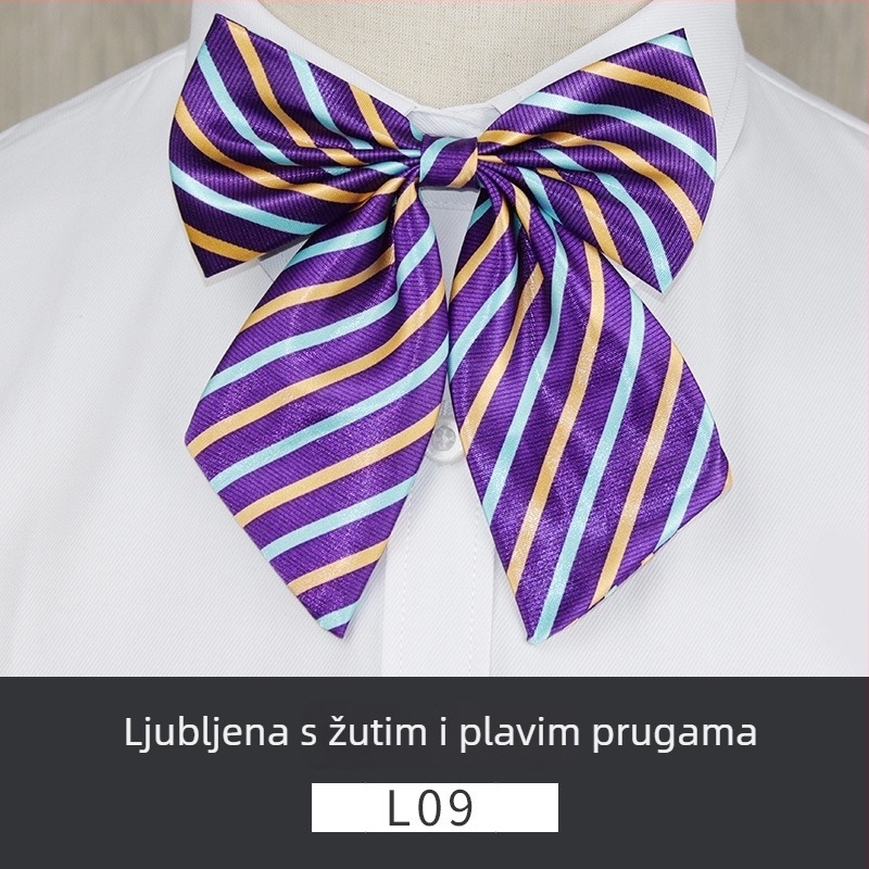 Ženska mašna za ovratnik s cvijetom, poliester, korejski stil, oblik mašne, ispisano