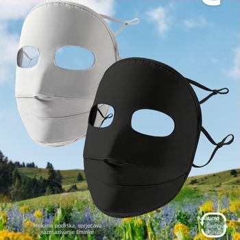 Maska za zaštitu od sunca za žene — Facekini od najlona ice silk, prozračna, UV zaštita, otporna na vjetar, zaštita od sunca za outdoor vožnju biciklom