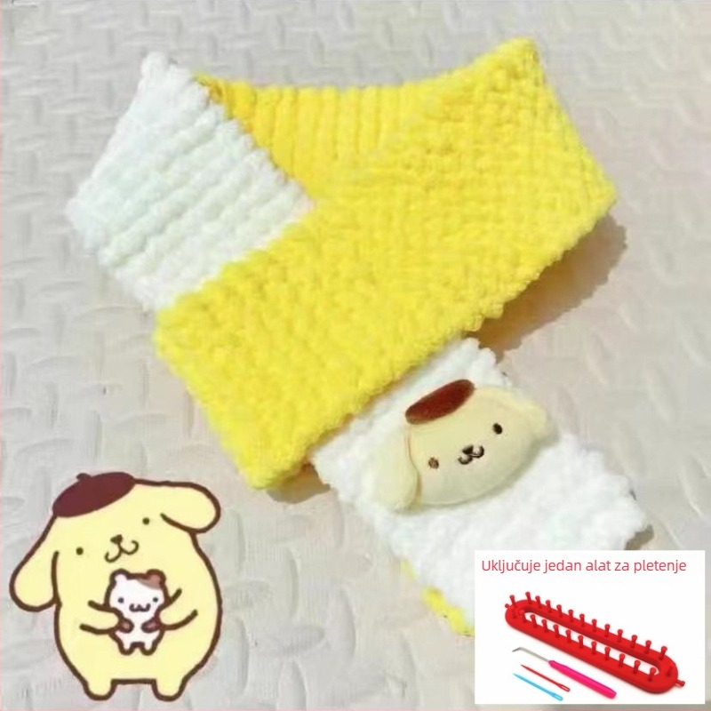 Set za ručno pletenje šala — 100% akrilna pređa, 7S prediva, jednostruka vlakna, oblik pređe: tuan line, za ručno pletenje