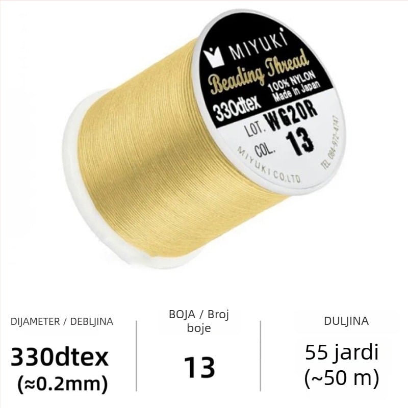 Niti za perle, najlonsko pletene za DIY nakit