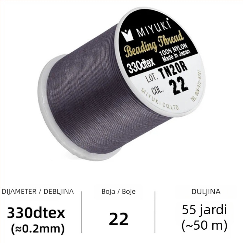 Niti za perle, najlonsko pletene za DIY nakit