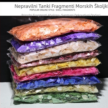 Prirodni ultra-tanki komadi školjke za DIY ukrase za nokte, broš i ukosnica za kosu s inlaidom od matične perle