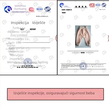 Dječje hlače s cartoon uzorkom za bebe, visok pojas, elastičan pojas, 95% pamuka, Silver Fox velur, debeli topli za proljeće-jesen-zimu