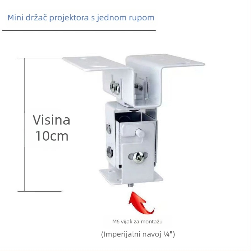 Teleskopski univerzalni nosač projektora za montažu na strop, zid ili pod – kompatibilno s BenQ i Epson