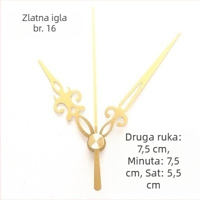 Sat s metalnim brojčanikom, plastičnim kućištem, baterijsko napajanje