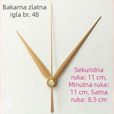 Sat s metalnim brojčanikom, plastičnim kućištem, baterijsko napajanje