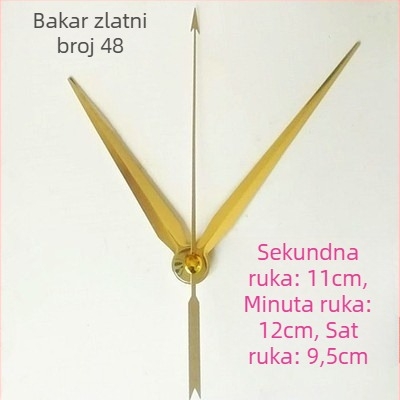 Sat s metalnim brojčanikom, plastičnim kućištem, baterijsko napajanje