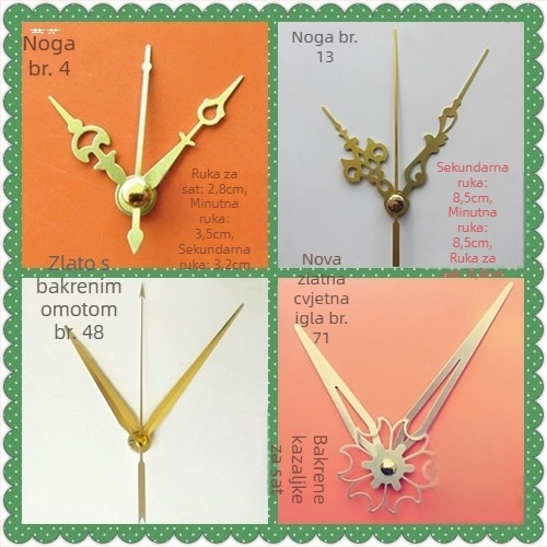 Sat s metalnim brojčanikom, plastičnim kućištem, baterijsko napajanje